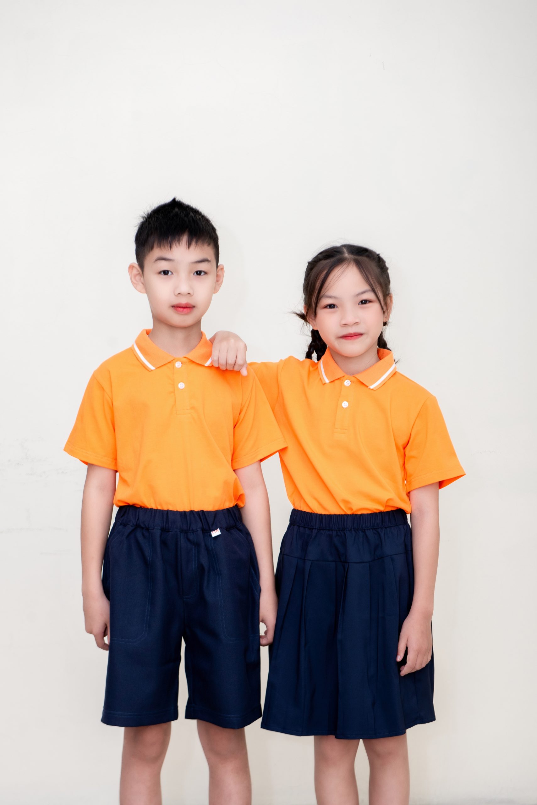 MAY SẴN] Áo sơ mi trắng cho học sinh tiểu học, áo vải đẹp thoáng mát giá rẻ  TPHCM - Hà Nội