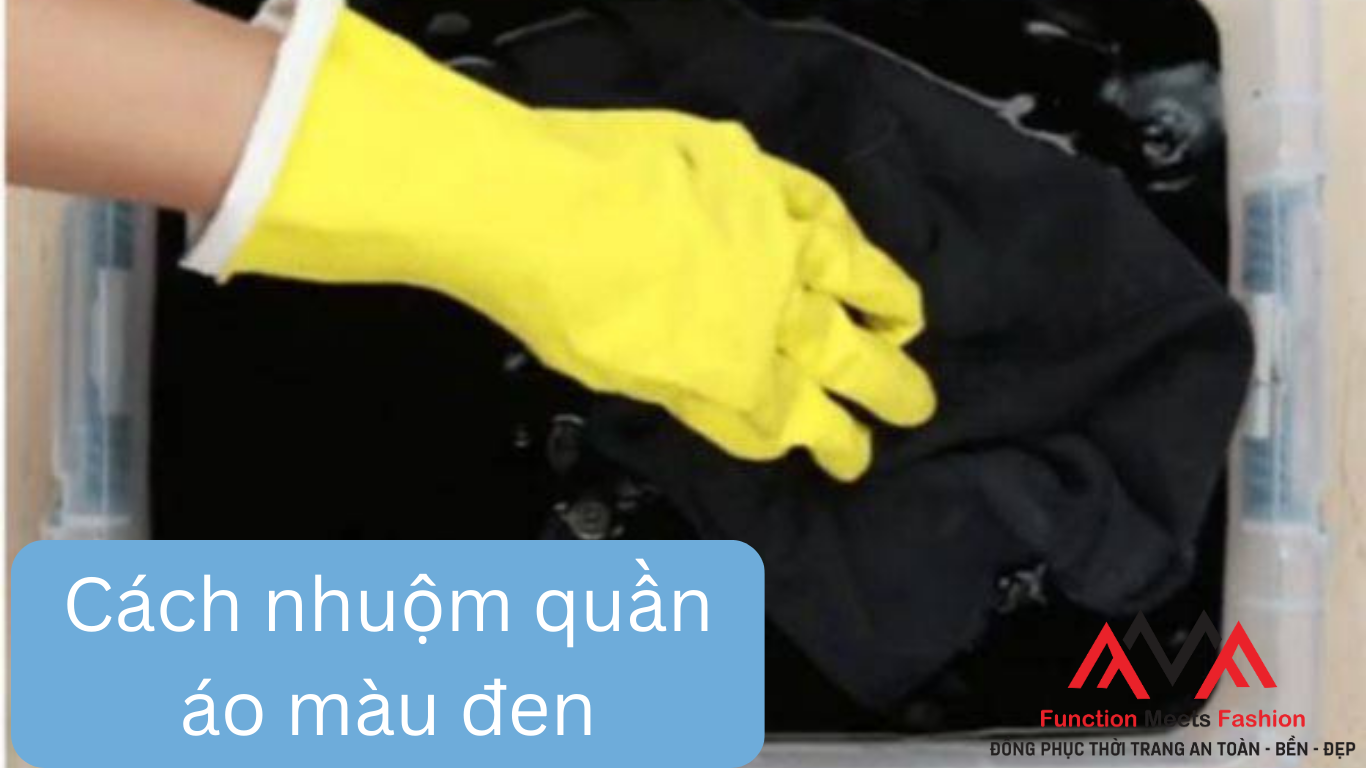 Cách nhuộm quần áo màu đen