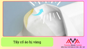 Hướng dẫn cách tẩy cổ áo bị ố vàng bằng baking soda tại nhà an toàn và hiệu quả.