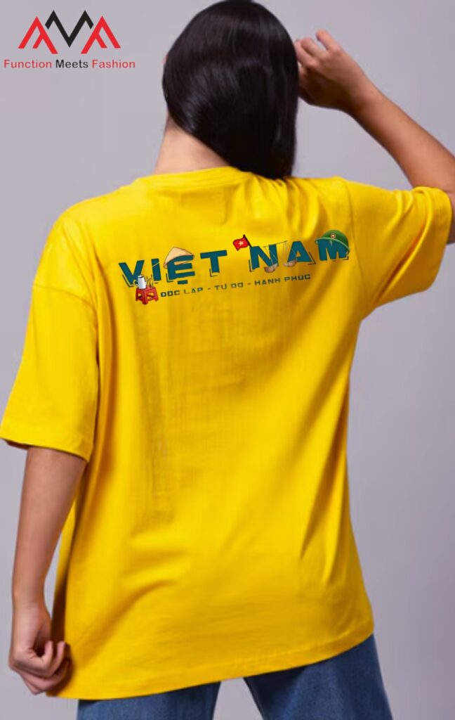 Cách phối áo phông rộng