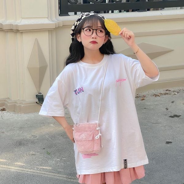 Cách mix áo form rộng